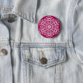 Wine Mandala Ronde Button 5,7 Cm (In situ)