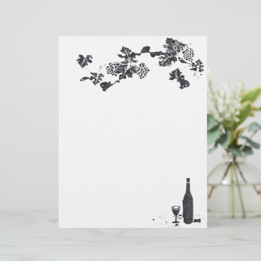 Wine Menu Letterhead (Staand voorkant)