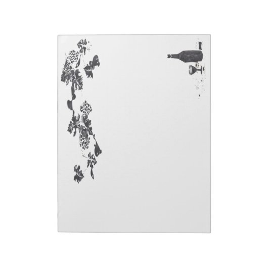 Wine Menu Notitieblok (Gedraaid)