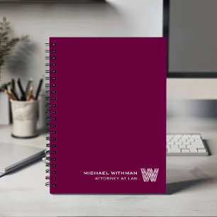 WINE Minimaal Monogram Eerste CORPORATE ZAKEN Planner