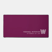 WINE  Minimal Monogram Initial CORPORATE BUSINESS (Recto)