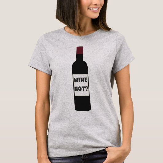WINE NIET? T-shirt (Voorkant)