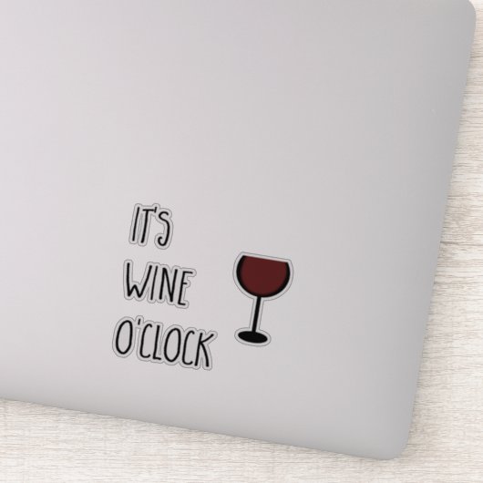 Wine O'Clock Sticker (Detail)