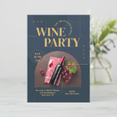 Wine Party uitnodiging (Staand voorkant)