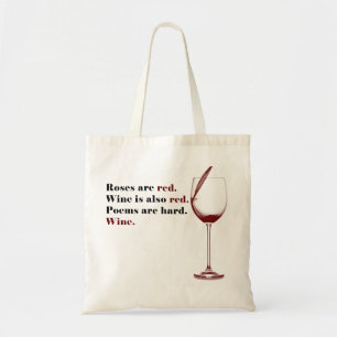 Wine Poem Bag Tote Bag