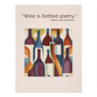Wine Poster Quote Perfect Poster