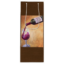 Wine Pour Gift Bag – Elegante fles- en glaskunst