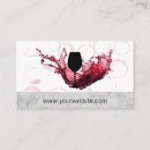 Wine Pour Splash Logo | wijnmakerij Afsprakenkaartje (Voorkant)