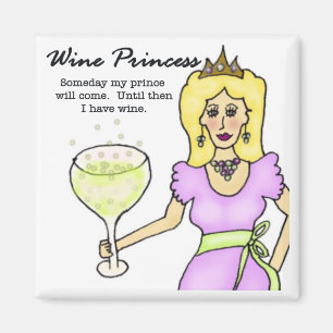 Wine Princess Magnet Magneet