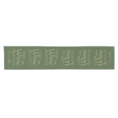 Wine Quote aangepaste tabelrunner Korte Tafelloper (Horizontaal)