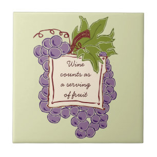 Wine Quote Tile Trivet Tegeltje