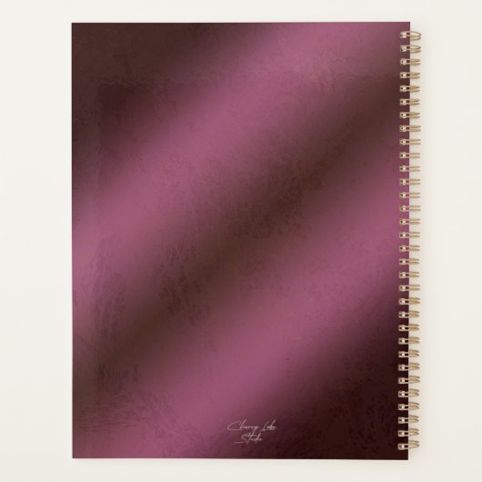 Wine Red Chaos Coordonnateur Planificateur (Dos)