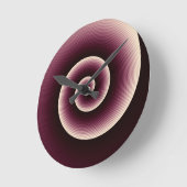 Wine Red Twirl Ronde Klok (Hoek)