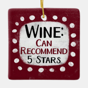 Wine Review 5 sterren Ornament