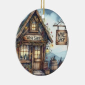 WINE Shop Keramisch Ornament (Rechts)