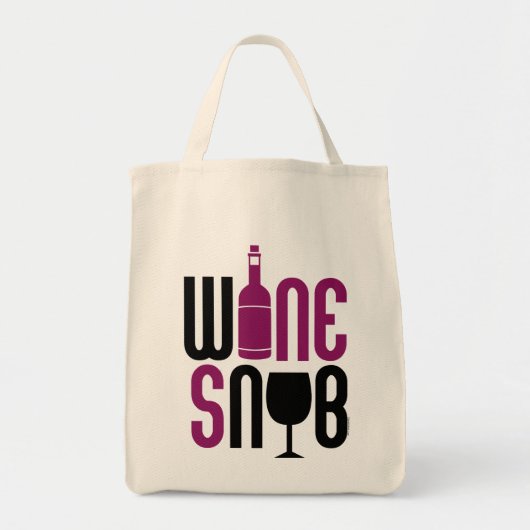 Wine Snob Tote Bag (Voorkant)