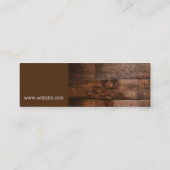 Wine Sommelier | Hout Mini Visitekaartje (Achterkant)