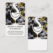 Wine Splash Logo | Druiven Visitekaartje (Voorkant / Achterkant)