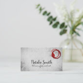 Wine Stain | Achtergrond Visitekaartje (Staand voorkant)