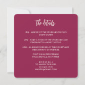 Wine Stain Bachelorette Party Invitation (Dos)
