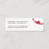 Wine Stain Mini Visitekaartje (Achterkant)