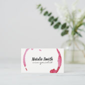 Wine Stain Visitekaartje (Staand voorkant)