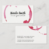 Wine Stain Visitekaartje (Voorkant / Achterkant)