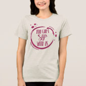Wine Themed Bachelorette Group Tri-Blend Shirt (Voorkant)