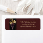 Wine Themed Return Address Label (Insitu)