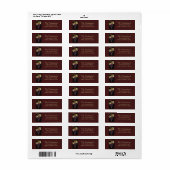Wine Themed Return Address Label (Full Sheet)