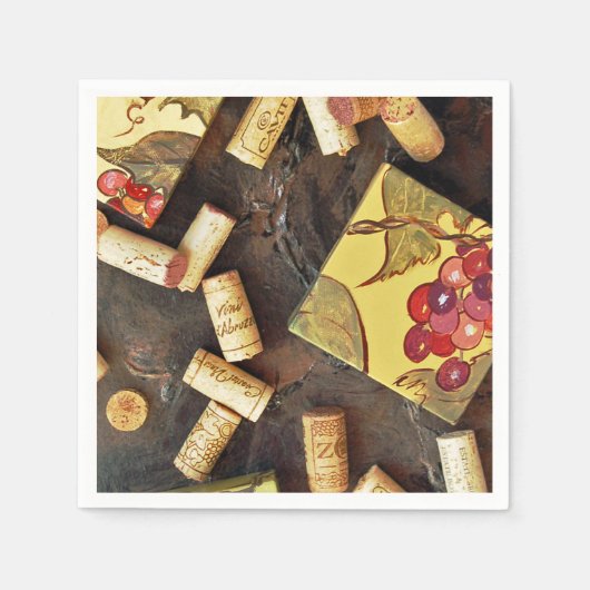 Wine Time Cocktail Napkins Servetten (Voorkant)