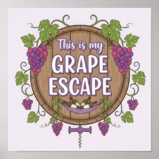 Wine Time Poster (Voorkant)