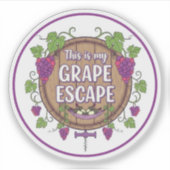 Wine Time Sticker (Voorkant)