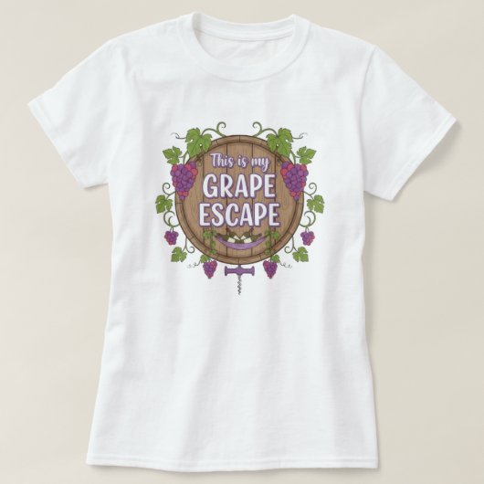 Wine Time T-shirt (Design voorkant)