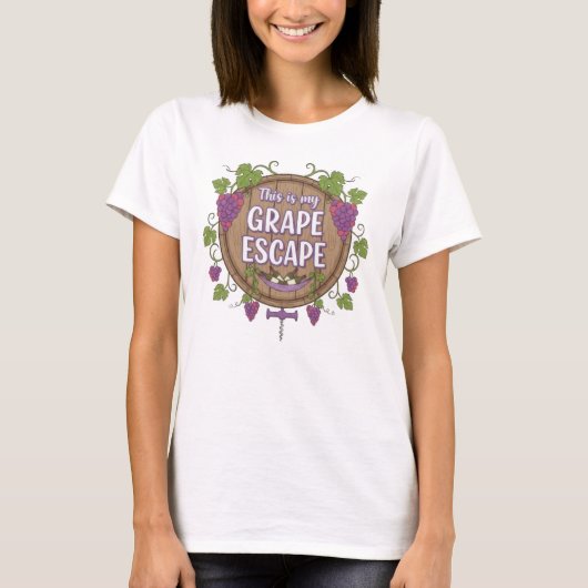 Wine Time T-shirt (Voorkant)