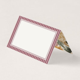 Wine Vineyard Club Old Money Striped Place Cards Kaart