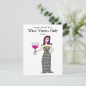 Wine Vixen Event Kaart (Staand voorkant)