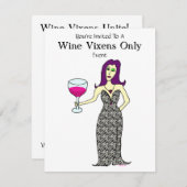 Wine Vixen Event Kaart (Voorkant / Achterkant)