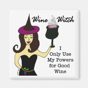 Wine Witch Magnet Magneet