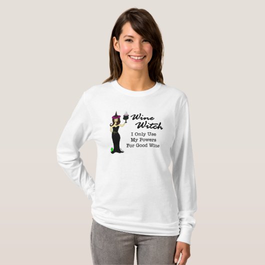 Wine Witch T-shirt (Voorkant volledig)