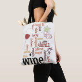 Wine Word Cloud Design Sac fourre-tout (De près)