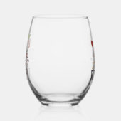 Wine Word Cloud Design Verre Vin Stemless (Droite)
