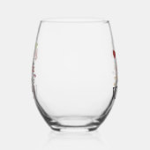 Wine Word Cloud Design Verre Vin Stemless (Gauche)