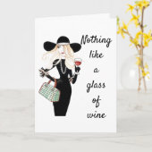 WINE ZAL JE NIET ZORGEN HOE OUD JE BENT KAART (Gele Bloem)