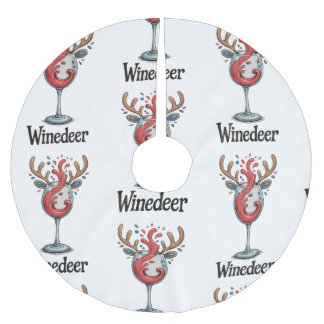 Winedeer Reindeer Christmas Xmas Matching Family Kerstboom Rok