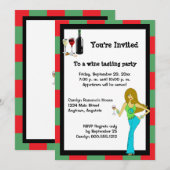 WineDiva Wine Tasting Party Kaart (Voorkant / Achterkant)