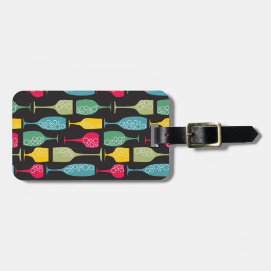 Wineglass Bagagelabel (Voorkant horizontaal)