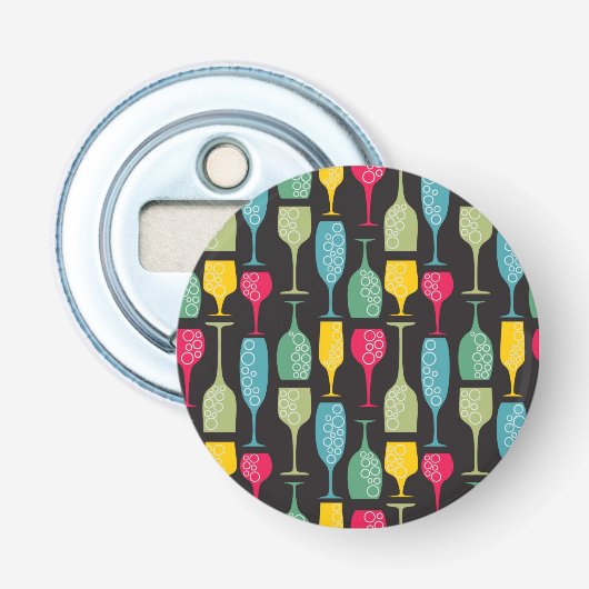 Wineglass Button Flesopener (Voorkant)