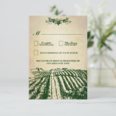 winerij Toscaanse wijnbouw RSVP-kaarten RSVP Kaartje (Staand voorkant)