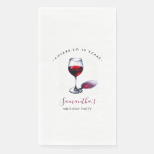 Winery Birthday Party Thema Papieren servetten